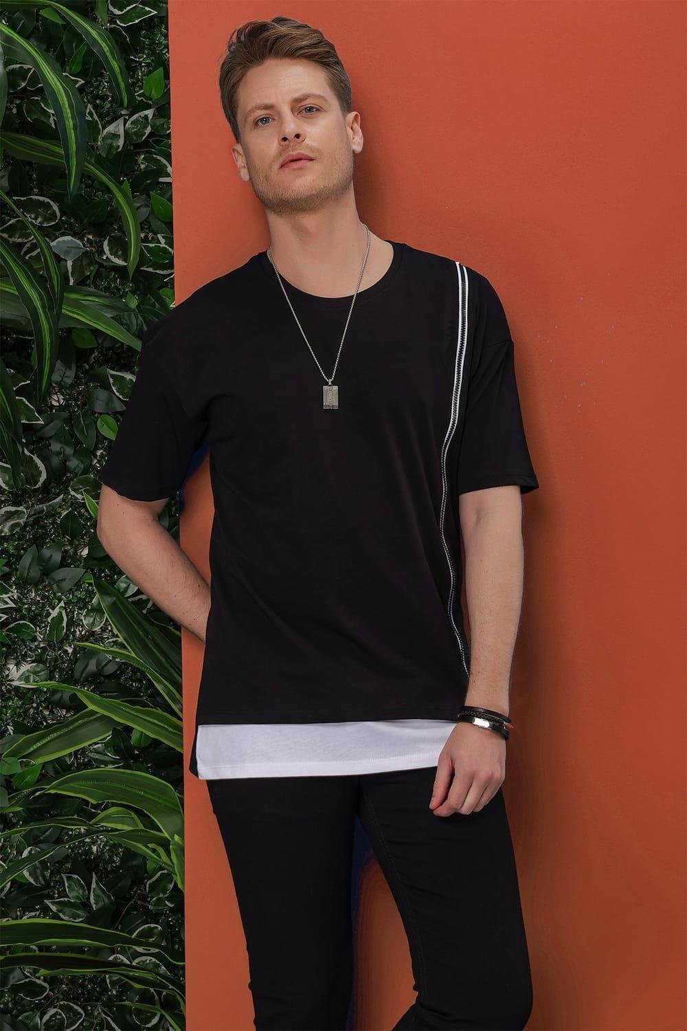 TS-843-T-SHIRT-SIYAH_1 TS 843 T-SHIRT - Image 1